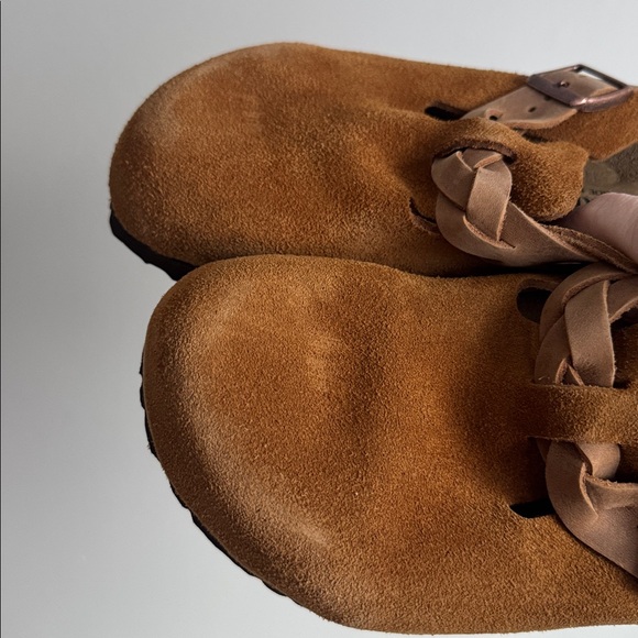 Birkenstock Women's Boston Braided Suede Slip-On Clog mink size 40 or 9 USA - Picture 6 of 7